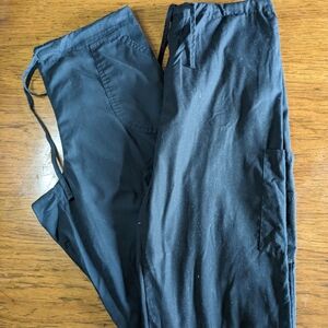 2 black scrub bottoms, medium, ScrubStar, Prism Medical